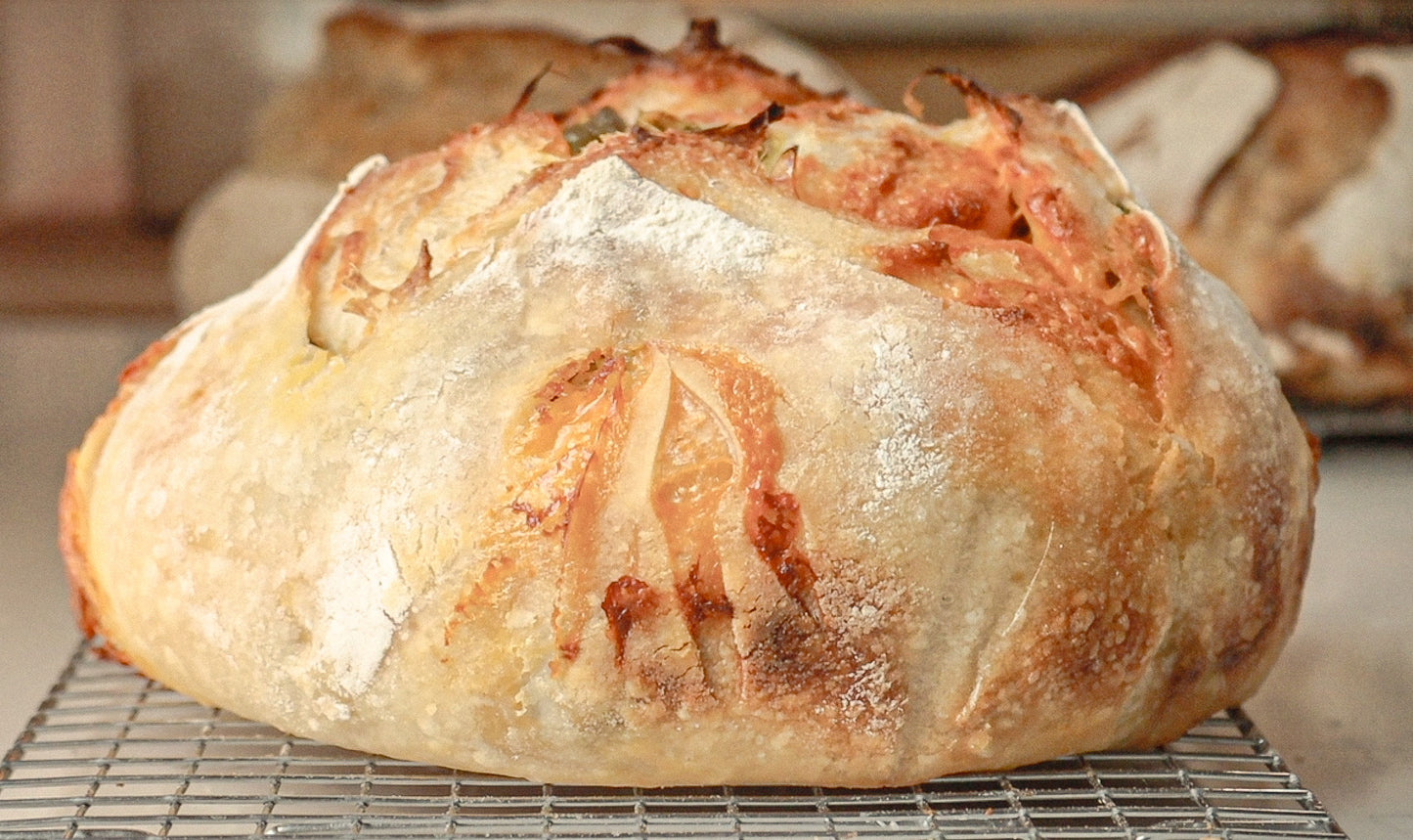 Jalapeño Cheddar Sourdough Loaf